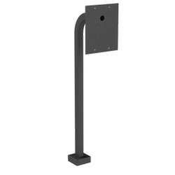 Pedestal Pro 22PE1-XLG-001-CRS | 48" Steel Gooseneck Pedestal, LittleBird/GateHawk Surface 7, 10, 12"