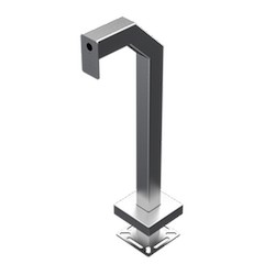 Pedestal Pro 33PE1-2NIP-04-304 | 42" Stainless Steel Gooseneck Pedestal, 2N