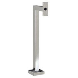 Pedestal Pro 33PE1-DOOR-01-304 | 45" Stainless Steel Pedestal, Brushed #4 Finish, 2101V
