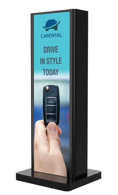 Peerless-AV KIP588-1LG | Single-Sided Portrait Kiosk for LG Ultra Stretch Signage 88BH7D Display
