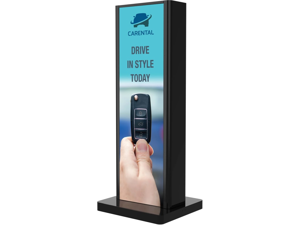 Peerless-AV KIP588-2LG | Two-Sided Portrait Kiosk for LG Ultra Stretch Signage 88BH7D Display