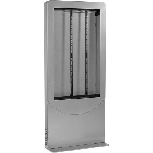 Peerless-AV KIPC3542-S | Portrait Kiosk, 75 Lb Load, Fits 42 Screen, Steel, Powder Coated, Silver