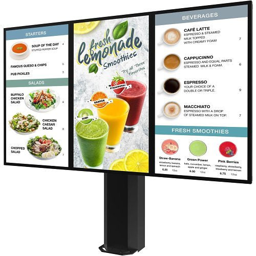 Peerless-AV KOF555-2 | Universal 55 Inch Dual-Display Outdoor Digital Menu Board