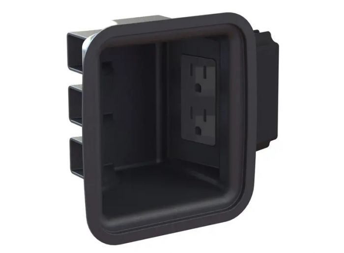 Peerless ACCXT400 | Recessed Power Outlet with Low Voltage In-Wall Cable Routing Compatible with Peerless-AV SAX762PU and SAX772PU Mounts