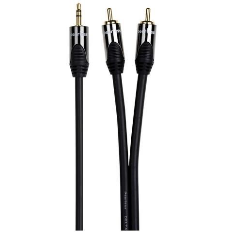 Peerless DEW-JR05 | Portable High-Performance Audio Cable 3.5mm Jack Plug to 2xRCA Plugs