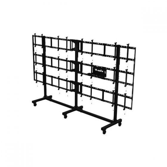 Peerless DS-C555-4X3 | SmartMount Portable Video Wall Cart 4x3 Configuration