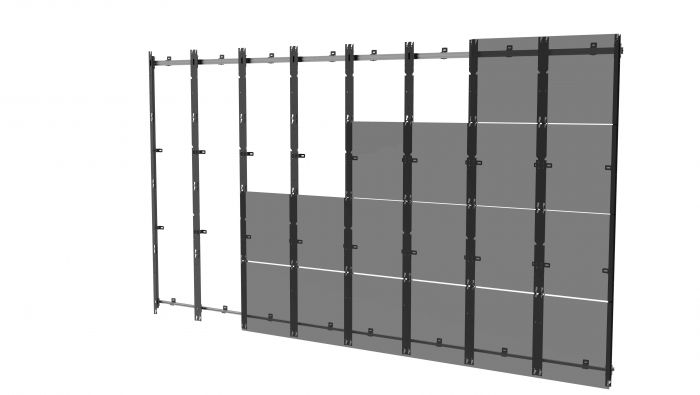 Peerless DS-LEDIF-8X4 | 8X4 Wall Mount for Samsung IFH LED Display