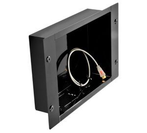 Peerless IBA2 | In-Wall Cable Management and Storage Box, Gloss Black