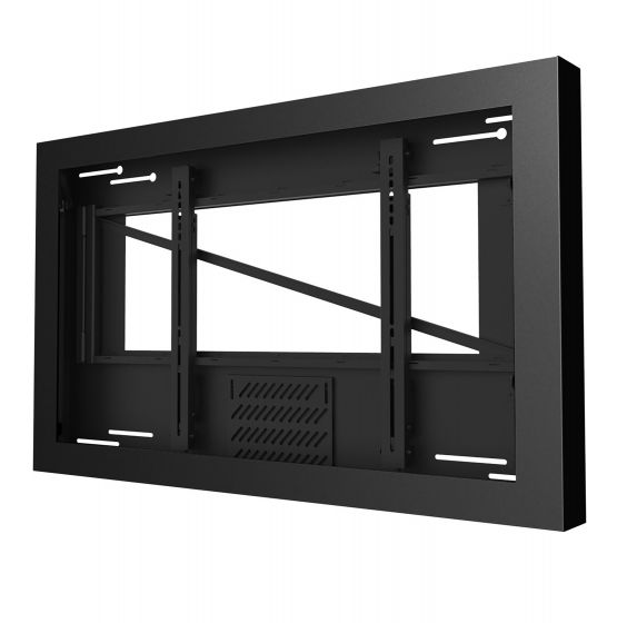 Peerless KIL640 | On-Wall Kiosk Landscape Enclosure for 40" Displays, Black