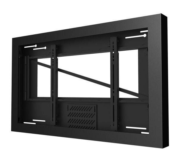 Peerless KIL643 | On-Wall Kiosk Landscape Enclosure for 43" Displays, Black