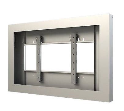 Peerless KIL646-S | On-Wall Kiosk Landscape Enclosure for 46" Displays, Silver