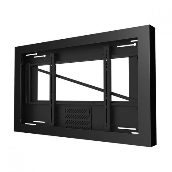 Peerless KIL648-35D | On-Wall Landscape Kiosk for 48" Displays up to 3.5" Deep, Black