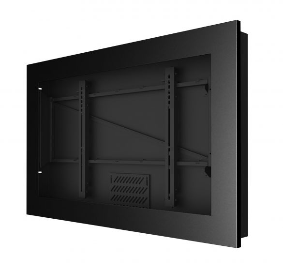 Peerless KIL746 | Landscape In-Wall Kiosk Enclosure for 46" Displays, Black