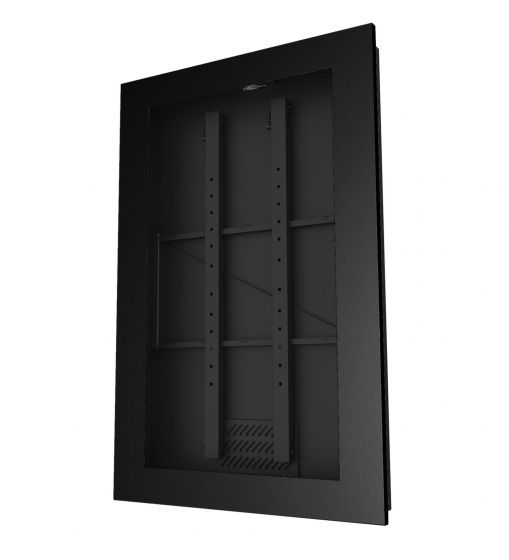 Peerless KIP743 | 43" Portrait In-Wall Kiosk Enclosure, Black