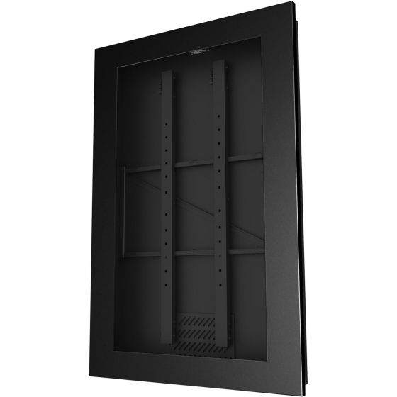Peerless KIP755 | 55" Portrait In-Wall Kiosk Enclosure, Black