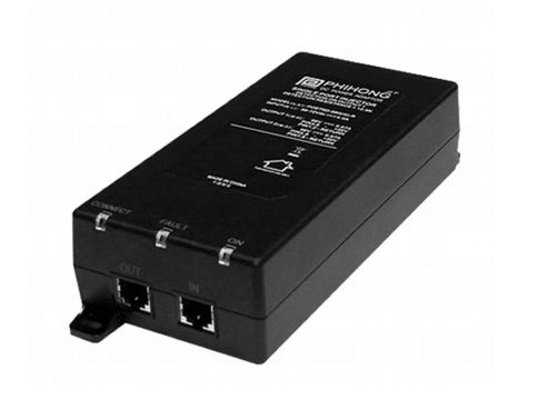 Pelco POE75U-1UP-EUK | 75 Watt Power Over Ethernet Single Port Injector with EU and UK Power Cord