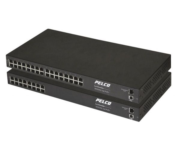 Pelco POE8ATN-EU | 8 Port IEEE802.3at Midspan with European Power Cord