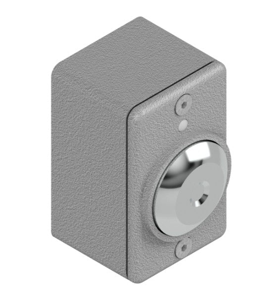 Pelco SE-2001-M-PNC | Push Button Assembly, Rectangular Flat Back, Mechanical Switch, Alum