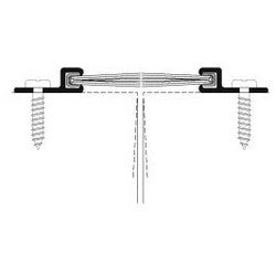 Pemko 18061DNB36 | Door Split Astragal Seal, 36" L x 3/4" W x 1/4" H, Anodized Aluminum, Dark Bronze, with Nylon Brush Insert