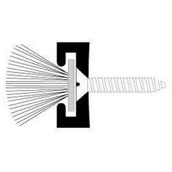 Pemko 369AP96 | Door Split Astragal Seal, 96" L x 5/32" W x 13/32" H, Anodized Aluminum, Mill, with Gray Pile Insert