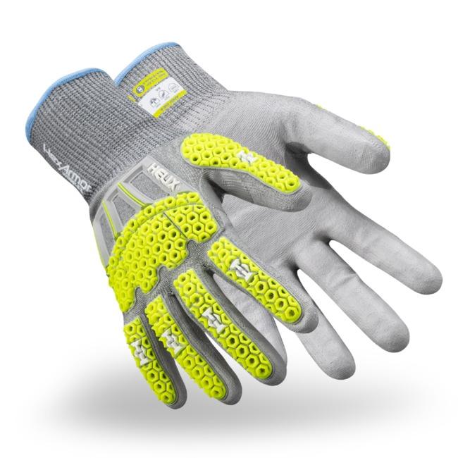 Performance Fabrics 3013IMP-XXS (5) | Helix 3013IMP CR Impact Gloves, PU Palm Coating, TPR Back-of-Hand Protection, 2X-Small