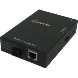 Perle Systems 5040864 | 10/100/1000Base-T to 1000Base-BX Media and Rate Converter, SC Multimode, 1550 nm TX / 1310 nm RX