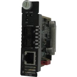 Perle Systems 5051310 | Fast Ethernet Media Converter Module, 100BASE-TX 100 m/328 ft, To 100Base-ZX 1550nm Single-mode 120 km/74.6 Miles