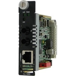 Perle Systems 5052780 | Managed Gigabit Media Converter Module 1000Base-T to 1000Base-ZX 1550 nm Single-Mode, 160 km/ 100 mi Managed