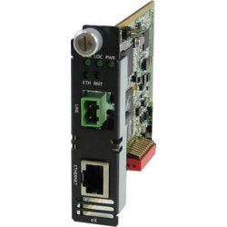 Perle Systems 6003970 | eX-1CM1110-TB– Managed Gigabit Ethernet Extender Module 1 x 10/100/1000Base-T, 2-Pin Terminal Block Interlink Connector