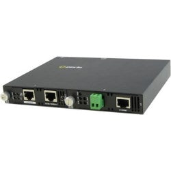 Perle Systems 6004124 | Managed Fast Ethernet Extender, 1 x 10/100Base-TX (RJ-45), 2-Pin Terminal Block (VDSL2 Interlink), USA Power Cord