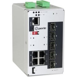Perle Systems 7013540 | Industrial Managed Gigabit Switch 9-Port (4 x 10/100/1000Base-T, 5 x 100/1000Base-X SFP Slots)