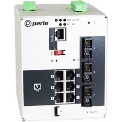 Perle Systems 7017130 | IDS-509G3PP6-C2SD10-SD160– Industrial Managed PoE+ Switch 9 Ports, Advanced Management and Security Features