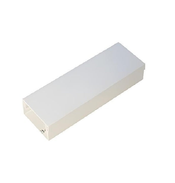 Perplas Corp 1X2WH-6T | Raceway, PVC, White, 6 in. Length