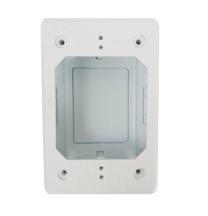 Perplas Corp GBWH-12 | Single-Gang Raceway Box, PVC