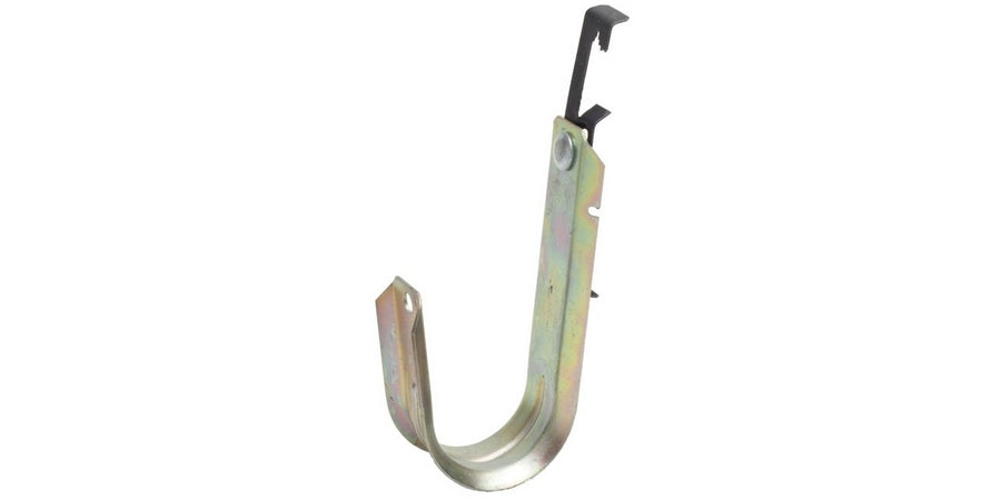 Platinum Tools JH12W-100 | J-Hook, 3/4 in. Dia, 12 lb. Load, Steel, Galvanized/Yellow Zinc Chromate