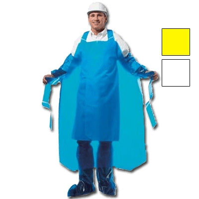 PolyConversions Inc. 46401 | Polyconversions VR Die-Cut Apron, 6 mil, 35"W X 45"L, Blue