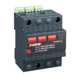 Polyphaser Transtector 1102-014-26 | AC Surge Protector SPD I2R DIN-Rail 480 Vac 3-Phase Delta MOV 40 kA, IEC 61643-11 Class II, CE
