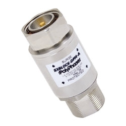 Polyphaser Transtector SXBLOCK-DFM-A | 7/16 F/M Bulkhead Coaxial RF Surge Protector, 800MHz - 2.3GHz, DC Block, 500W, IP67, Filter, Low PIM -155 dBc