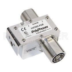 Polyphaser Transtector VHF50D-PGR | 7/16 F/F Bulkhead Coaxial RF Surge Protector, 100 MHZ - 512 MHZ, DC Block, 750W, I