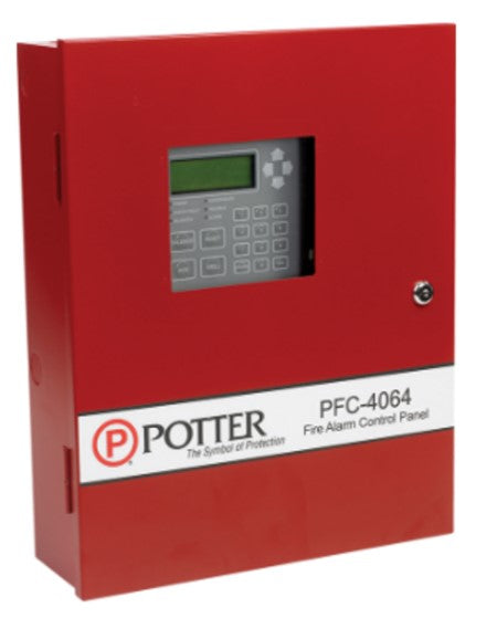 Potter Electric Signal 3992360 | Conventional Fire Alarm Control Panel, Red Cabinet