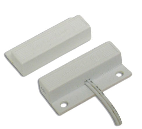 Potter Electric Signal 4350108 | AMS-10C 3/4" Gap Mini Contact Center Leads N.C. White