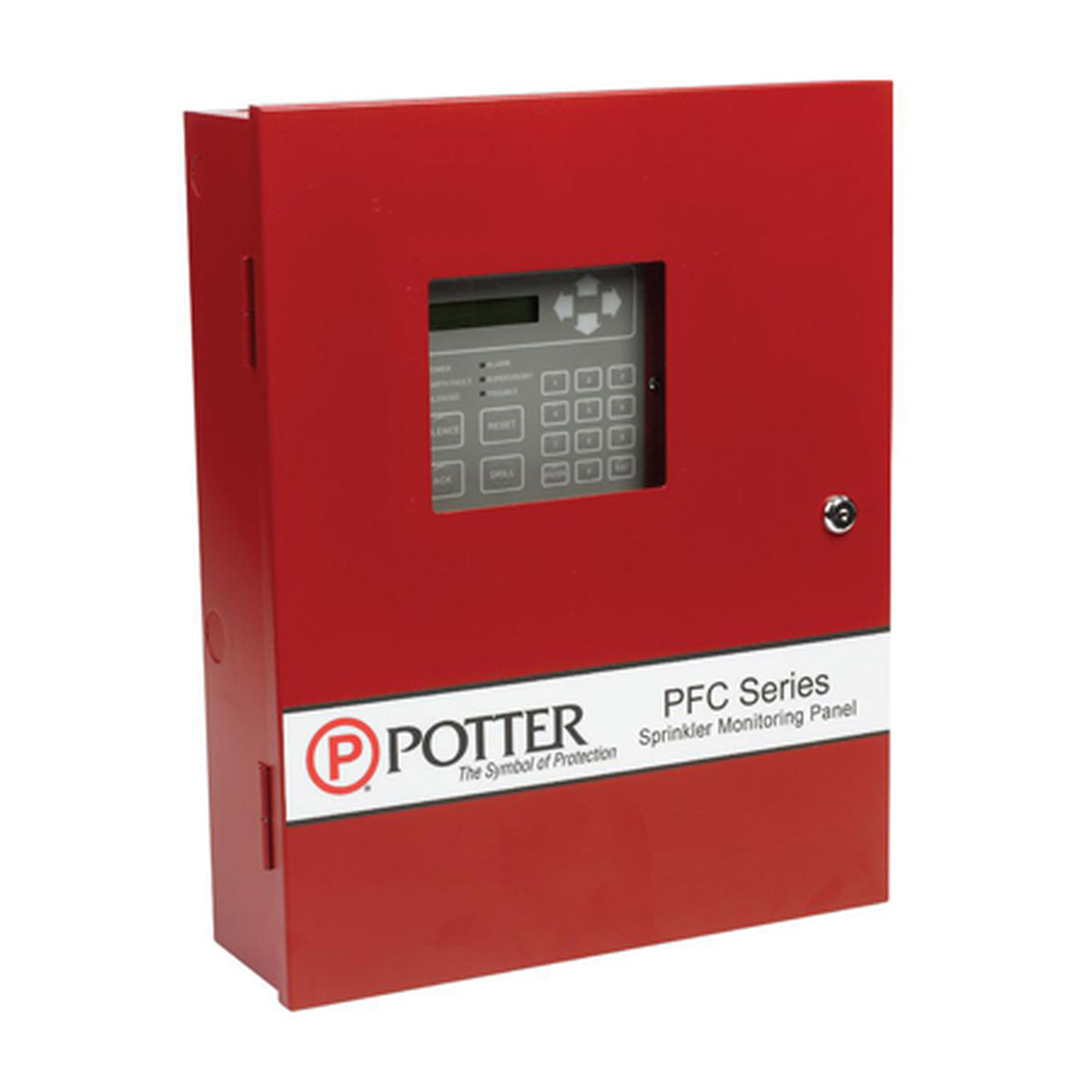 Potter Electric Signal PFC-6006-R | Conventional Fire Panel For Small Or Fire Sprinkler Monitoring Panel Systems, Red