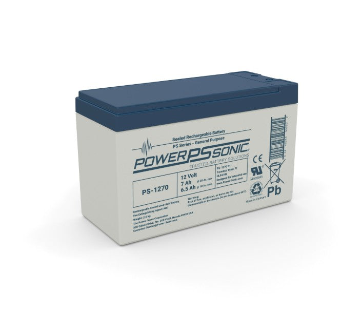 Powersonic 1200703471 | PS-1270 F2 12V 7Ah Battery + Individual Box (Ecom)