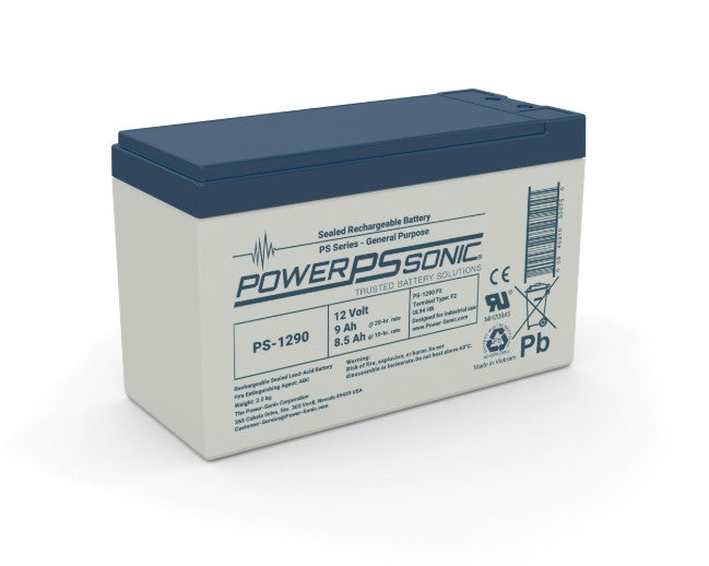 Powersonic 1200903471 | PS-1290F2 12V 9Ah Battery + Individual Box (Ecom)