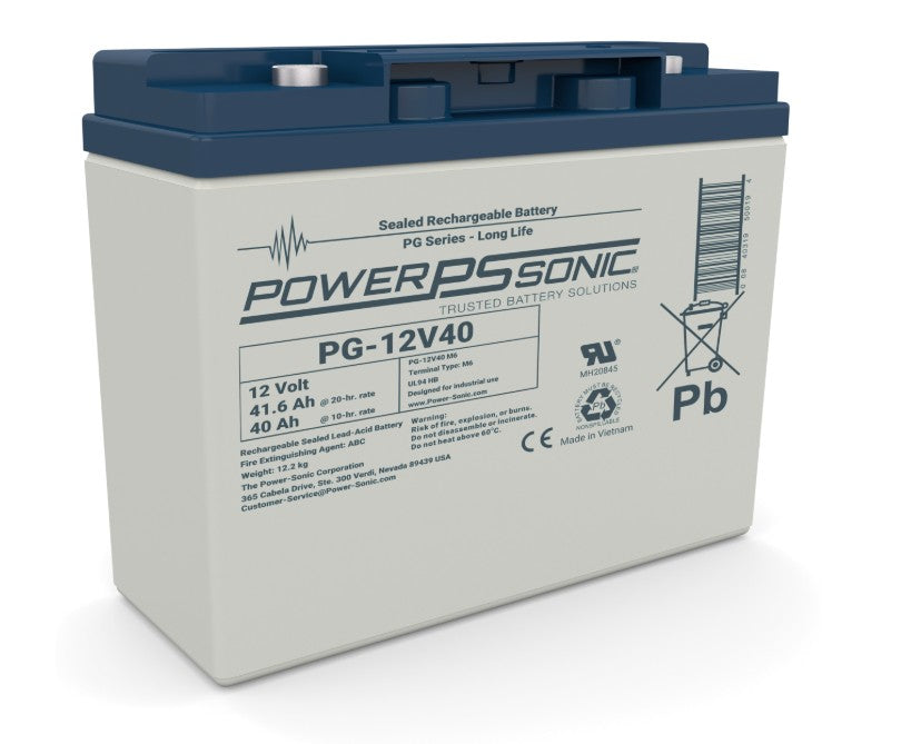 Powersonic 1204008419 | PG-12V40 12V 40Ah (20HR) Battery