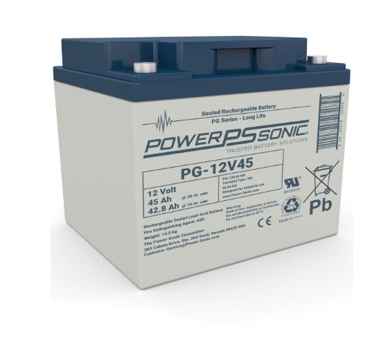 Powersonic 1204508419 | PG-12V45 M6 12V 42Ah (20HR) Long Life Battery
