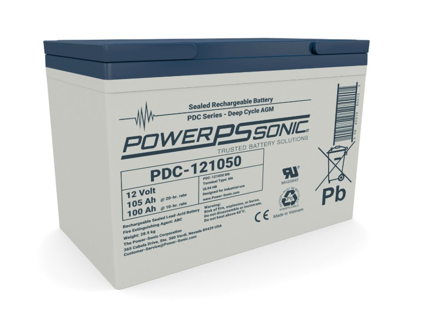 Powersonic 1210508406 | PDC-121050B 12V 105Ah Battery (B)