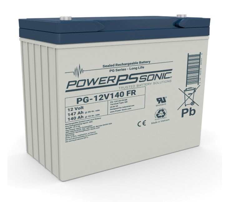Powersonic 1214008419 | PG-12V140 M8 12V 147Ah (20HR) Long Life Battery