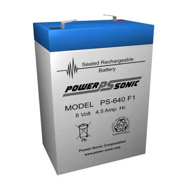 Powersonic 600422671 | 6V 4.5Ah Rechargeable Sealed Lead Acid