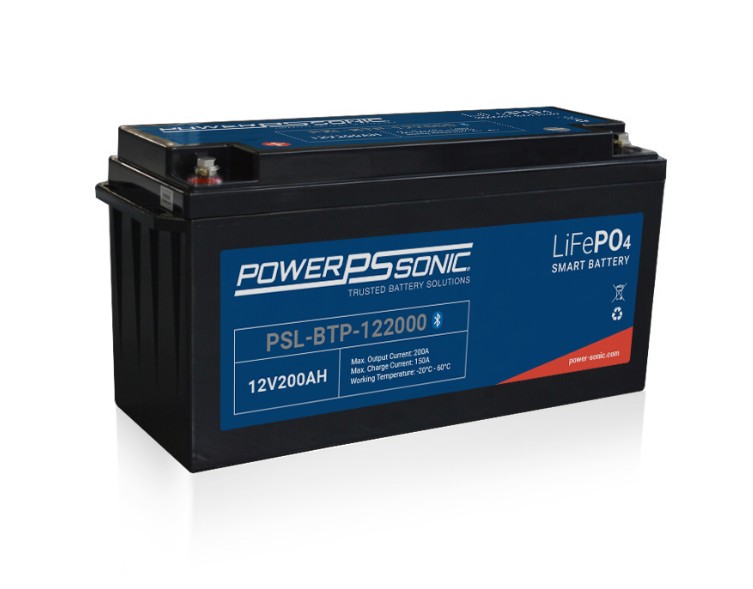 Powersonic LIP122000BTSC | PSL-BT-122000-G4D Bluetooth 12.8V 200Ah (2560Wh) Battery (M8, V0)